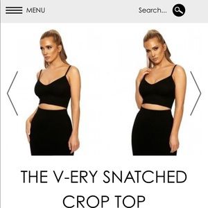 V-ery snatched crop top